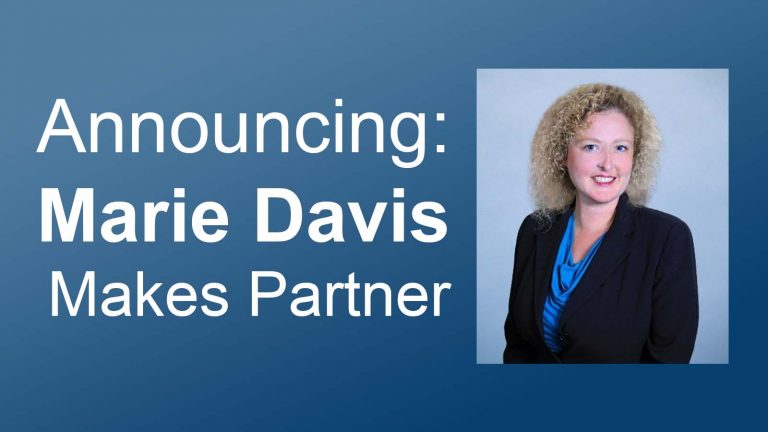 Marie Davis Makes Partner