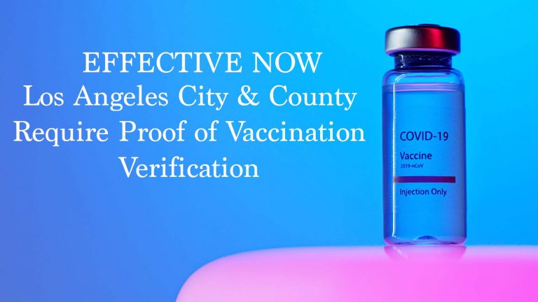 Los Angeles City & County Require Proof of COVID Vaccination